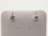 1.01 Cttw Lab Grown Diamonds 14k Wg 1.0g Screw Back Stud Earrings Do0326orxde