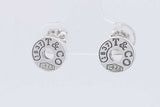 Tiffany & Co. 1837 Circle Stud Earrings In Sterling Silver 2.7 Grams Eb0726lrxsa