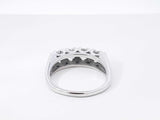 1.60 Cttw Diamond & 14k White Gold Anniversary Ring 6.3 Gram Size 9 Fw0926llzxdu