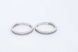 14k White Gold Stacking Diamond Rings 4.5 Grams Size 5.5 Eb0526wrxde