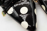 Kate Spade Pomona Black & White Polka Dot Patent Leather Heels Size 7m Eb726orde