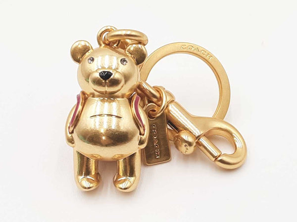 Coach Back To School Bear Key Holder Bag Charm Fw0725rxdu