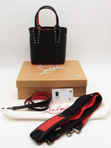 Christian Louboutin Black Leather Mini Cabata Tote Bag Eb0526rxzsa