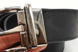 Burberry Coated Check Reversible Belt Silver Tone Buckle Size 30/75 Eb1125lxzde