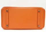 Hermes Birkin 30 Orange Epsom Palladium Handbag Do0325lxzxzde
