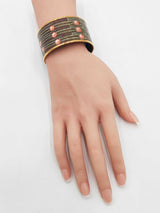 Hermès Brandebourgs 30mm Extra Wide Enamel Bangle Bracelet 8 Inch Fw0326lrzdu