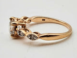 Approx 0.79 Ctw Round Diamonds 10k Yellow Gold 2.6g Ring Size 7 Do0824srxde