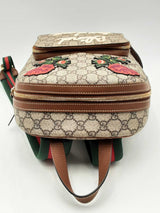 Gucci Gg Supreme Monogram Web Blind For Love Embroidered Backpack Eb0125cxzsa