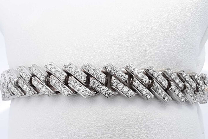 Approx. 5.96ctw Diamond Tennis Bracelet 10k White Gold 40.2 Grams Eb1024orxzsa