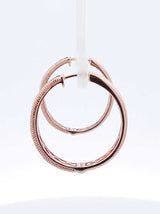 Le Vian 0.72 Cttw Diamond Hoop Earrings In 14k Rose Gold 7.9 Grams Fw0525prxdu