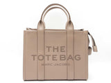 Marc Jacobs The Medium Tote Bag In Gray Pebbled Leather Fw1026lcrdu
