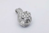 0.79cttw Diamond Pendant In 14k White Gold 4.2 Grams Eb0826wexsa