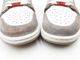 Nike Air Jordan 1 Low Se Sneakers - White, Light Smoke Grey, Gym Red Size 7.5 Fw0526wzdu