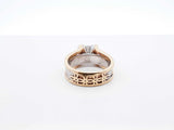 0.83 Cttw Diamond & Two-tone 14k Yellow Gold Ring 7.7 Gram Size 6.25 Fw0925rxzdu