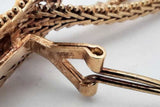 14k Yellow Gold Waterfall Tassel Omega Back Earrings 10.7 Grams Eb0426cxzsa