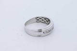 0.11cttw Diamond Ring In 14k White Gold 5.7 Grams Size 9.25 Eb1026orxde