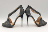 Jimmy Choo Gray Metallic Heels Size 39.5 Eb0923lxzsa