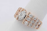 1.65cttw Diamond Ring In 14k Yellow Gold 8.4 Grams Size 8 Eb0326erxsa