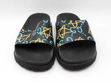 Gucci Ghost Slides In Star Print Black Rubber Size 12 Fw0926ixdu