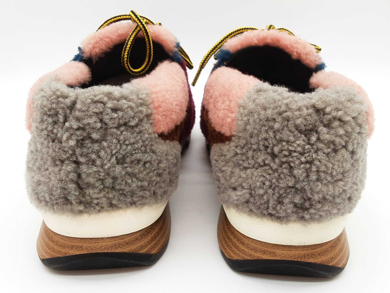 Fendi Patchwork Multicolored Shearling Shoes Size It 39 Do0925lxzde