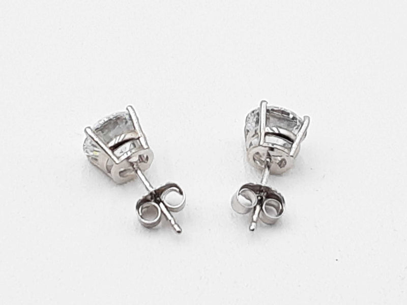 Approx 2.0 Ctw Lab Grown Diamonds 14k Wg 1.4g Stud Earrings Do0724wxzdu