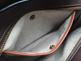 Coach Tate Carryall 29 Colorblock Green Dark Red Leather Tote Bag Do0826ploxde