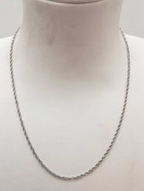 18k White Gold 3.5g Rope Chain 14 In Do1024oxzde