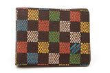Louis Vuitton Damier Ebene Multicolor Bifold Wallet Eb1025lxzde