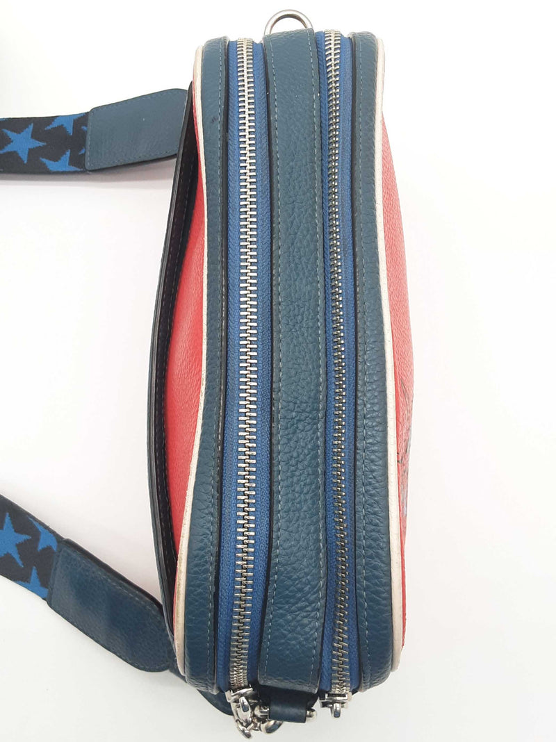 Coach X Marvel Spiderman Jes Red Blue Leather Crossbody Bag Do0625ixde