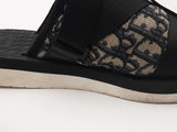 Christian Dior Oblique Jacquard Alpha Sandals Size 38 Eb0326lorsa