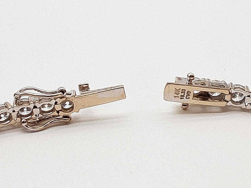 10.0 Cttw Lab Grown Diamonds 14k Wg 14.4g Bracelet 7 In Do0224oerxmia