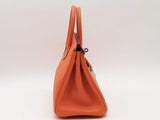 Hermes Orange Birkin 25 Box Calf Leather Orange Handbag (2014) Aa0126lirzxsa
