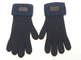 Louis Vuitton Blue Black Stripe Knitted Gloves Do1225lrxde
