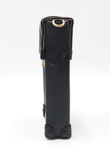Louis Vuitton Vertical Trunk In Monogram Coated Canvas & Black Leather Fw0726rxzdu