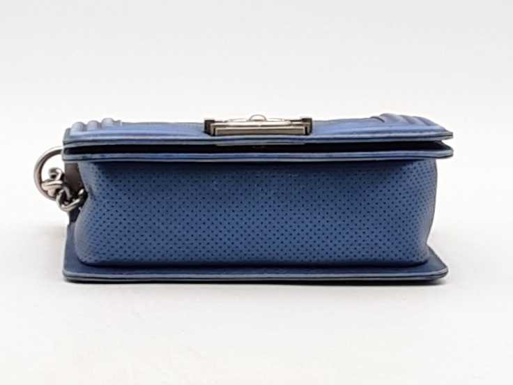Chanel Small Boy Bag Blue Shoulder Bag Aa0425lwzxsa