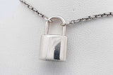 Louis Vuitton Sterling Silver Lockit Pendant Necklace 8.2 Grams 20 In Eb826lrxsa