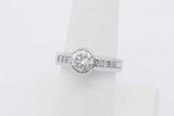 1.36cttw Diamond Ring In Platinum 10.5 Grams Size 7 Eb0925izxsa