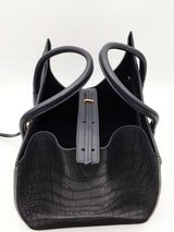 Celine Phantom Luggage Stamped Crocodile Leather Tote Bag Eb0726pxzsa