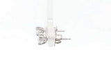 0.34cttw Diamond Stud Earrings In 14k White Gold 0.8 Grams Eb0926lxzsa