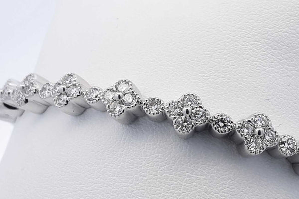 Approx. 1.17ctw Lab Grown Diamond Cuff Bracelet In Sterling 17.5g Eb1124lessa