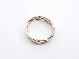 14k Tricolor Gold Braided Trinity Band Ring 7.8 Grams Size 9.5 Fw0226pzxdu