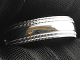 14k White Gold Double Milgrain Edge Wedding Band 5.1 Grams Size 11 Fw0326wcrdu