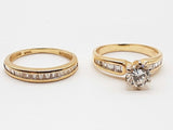 1.50 Ctw Diamonds 14k Yellow Gold 4.0g Ring Set Size 4.25 Do0324rrxde