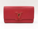Louis Vuitton Capucines Wallet In Red Taurillon Leather Fw1225lrxdu