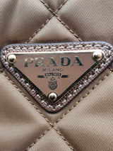 Prada Re-edition Quilted Brown Tessuto Nylon Shoulder Bag Eb0626wxzsa