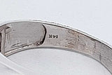 0.25cttw Diamond Ring In 14k White Gold 5.9 Grams Size 9.25 Eb0926cxzsa