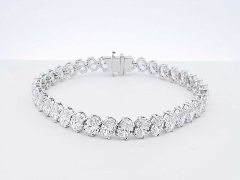 18.0 Cttw Lab Grown Diamond & 14k Gold Bracelet 12.9 Gram 6.25 Inch Fw0425prxzdu
