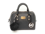 Michael Kors Jet Set Travel Dome Satchel In Black Saffiano Leather Fw0525wxdu