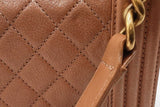 Chanel Quilted Iridescent Pink Leather Boy Bag Eb0526oxerde