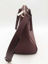 Michael Kors Ciara Large Saffiano Leather Burgundy Satchel Sd0425wzsa